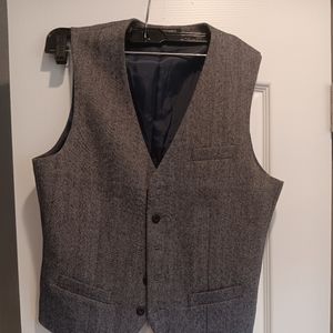 Anlyimeg Navy Buckle wool vest.